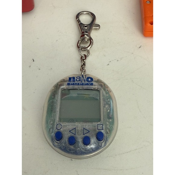 RARE 1997 Playmates‎ Clear Silver Nano Kitty Virtual Pet (Works) - Picture 1 of 4